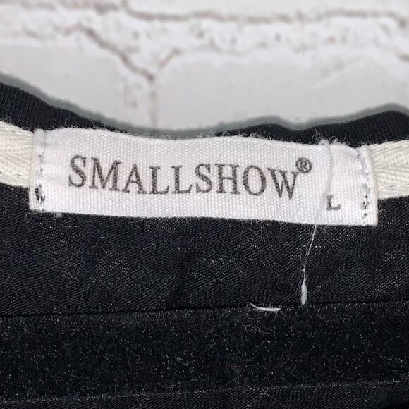 Smallshow Black Short Sleeve Nursing Tops Two - Picture 8 of 10